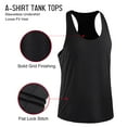 thumbnail image 2 of Paquete de 3 camisetas sin mangas para hombre de secado rápido deporte gimnasio entrenamiento fitness, 2 of 8