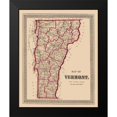 thumbnail image 2 of Burgett 12x14 Black Modern Framed Museum Art Print Titled - Vermont - Burgett 1876, 2 of 5