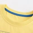 thumbnail image 6 of Boys T Shirts Boy'S Short Sleeve Dinosaur Car Prints Summer Cotton Sportswear T Shirt Boys' Tops Yellow 1-2 Years, 6 of 6