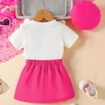 thumbnail image 5 of GXWEA Baby Girl Clothes Summer 12-18 Month Girl Clothes Toddler Baby Girl Outfits Summer Clothes Infant Spring Short Sleeve Shirt Tops Cute Shorts Set, 5 of 9