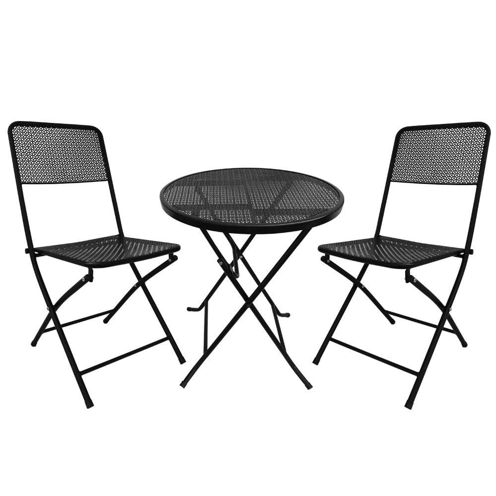 UBesGoo Folding Outdoor Patio Furniture Sets, 3 Piece Patio Set of