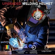 ARCCAPTAIN Large View Auto Darkening Welding Helmet True Color,Skeleton