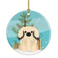 thumbnail image 1 of Carolines Treasures  BB4231CO1 Merry Christmas Tree Pekingese Cream Ceramic Orna, 1 of 2