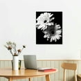 thumbnail image 2 of COMIO Canvas Prints Wall Art For Home and Office Wall Decoration Black And White Diasy Canvas Artwork Print Painting Picture Flower Modern Abstract Unframe Wall Art for Living Room Bedroom, 2 of 4