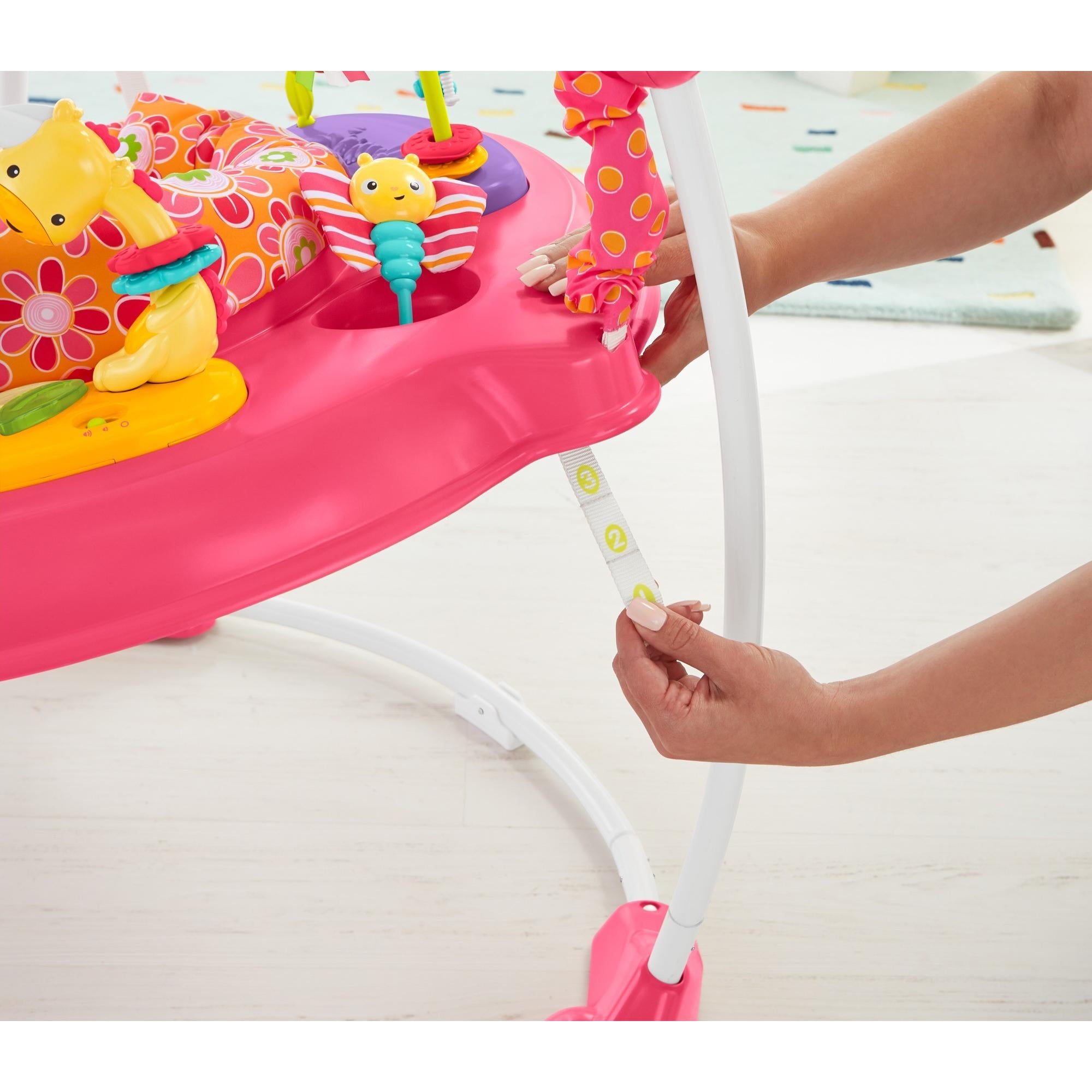 fisher price pink petals jumperoo