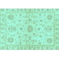 thumbnail image 1 of Ahgly Company Indoor Rectangle Oriental Light Blue Traditional Area Rugs, 5' x 7', 1 of 4