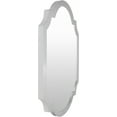 thumbnail image 6 of Mark&Day Wall Mirror, Kilder Traditional Silver Finish Arched Crowned Top Vanity Mirrors for Bedroom Living Room Bathroom and Entryway Home Decor, Mounted Nickel Wood Frame (45" H x 35" W x 1.8" D), 6 of 7
