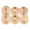 thumbnail image 1 of CIMAXIC 1 Set Trumpet Bottom Caps Copper Button Buckles Golden for Musicians Practice, 1 of 6