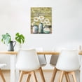 thumbnail image 4 of Rustic Yellow Daisy Wall Art for Bathroom Motivational on Vintage Wood Canvas Wall Art Wall Paintings Home Decor Flower Wall Pictures for Living Room Bedroom Office Ready To Hang,12x16 Inch, 4 of 6