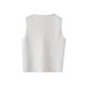thumbnail image 5 of Chaleco elegante de cuello redondo para mujer, Top corto sin mangas con botonadura única, moda urbana, 2024, 5 of 5