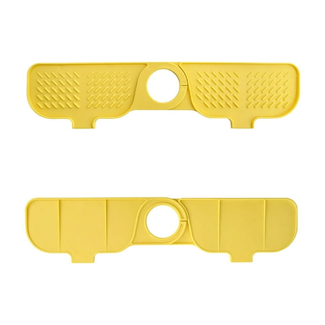 Universal Faucet Splash Guard Mat - Diatomite Sink Drying Rack for Kitchen Bathroom Water Accumulation