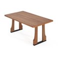 thumbnail image 3 of FunMay Multicolor Rectangular Dining Table, 4-Seater, Indoor, 3 of 6