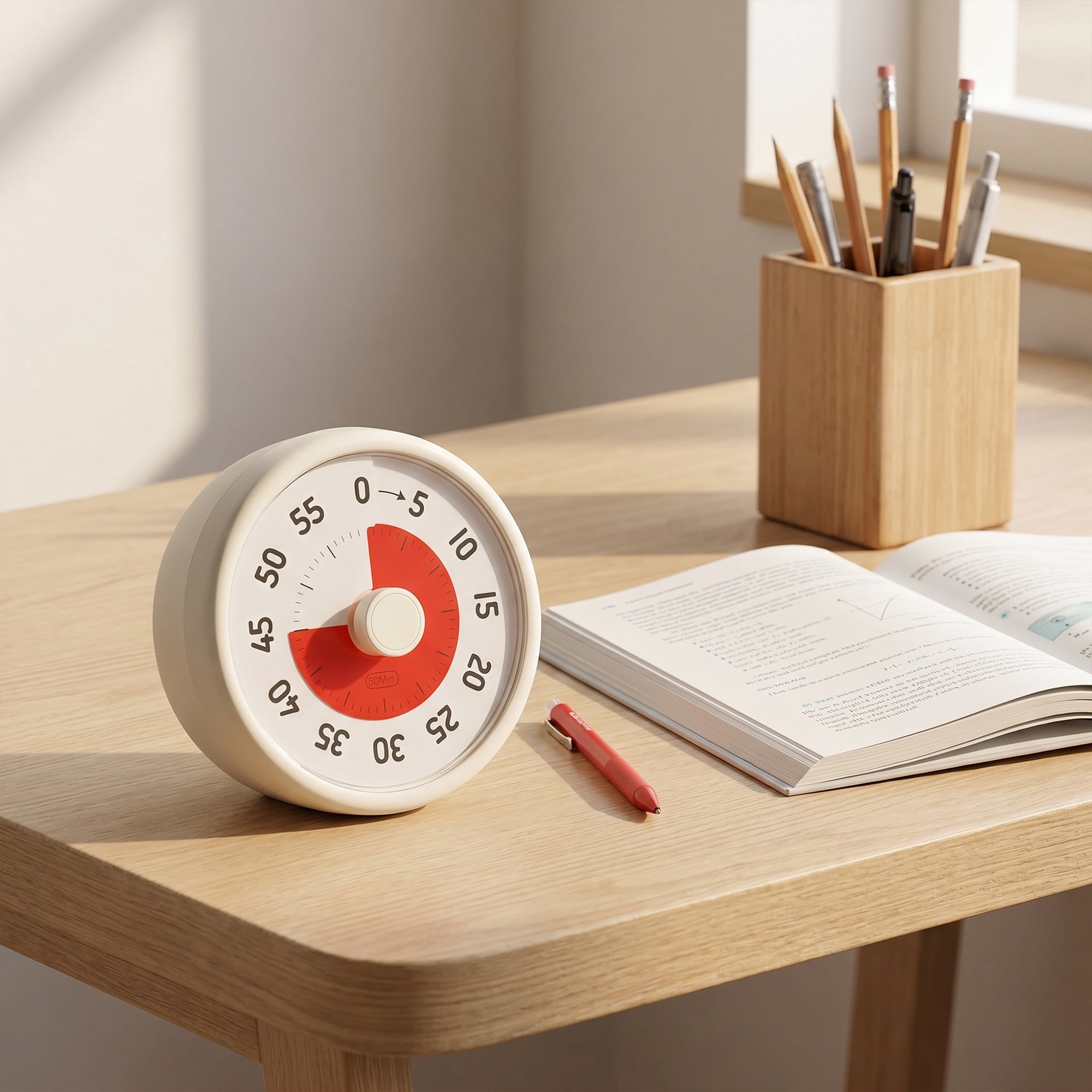 Unique Bargains 60 Minute Kitchen Digital Visual Timer White