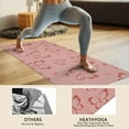 thumbnail image 4 of Pink Butterfly Pattern Hot Yoga Mat Towel Non Slip for Hot Yoga - Quick-Drying Yoga Mat Cover with 4 Corner Pockets with Travel Bag - Hot Yoga Towel Non Slip 74"x26", 4 of 6