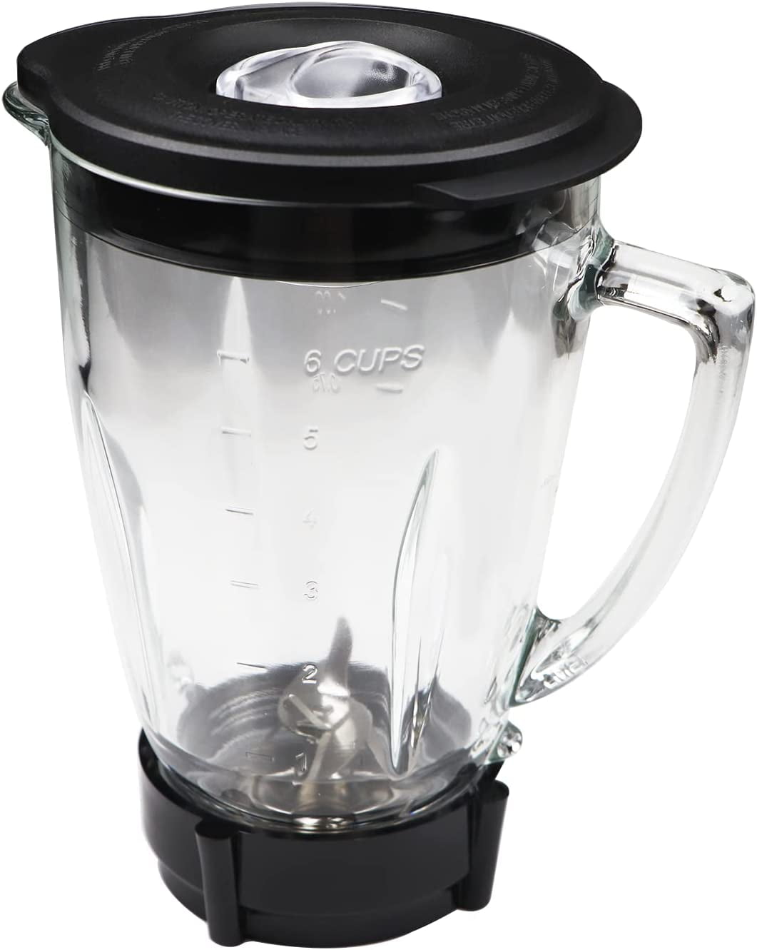 Joyparts Replacement Glass Jar With Lid - Compatible With Oster Pro 1200 Blender, 6-Cup Capacity - View #2