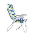 thumbnail image 3 of Ultimate 17 inch High Seat Aluminum Tall Backpack Beach Chair for Adults Heavy Duty | Lay Flat, 5 Reclining Positions | Removable Insulated Cooler Pouch | 300 lbs Weight Capacity, 3 of 9