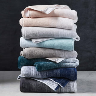 2 FEATHER TAN Nestwell Hygro Fashion Stripe 34x68 100% Cotton BATH Sheets  towels