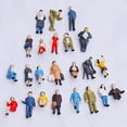 thumbnail image 6 of 100* HO Scale Mix Painted Model Street Passenger People Figures 1:150 A5K9, 6 of 8