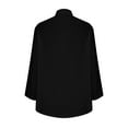 thumbnail image 5 of BLVB Womens Oversized Button down Shirts Casual Loose Long Sleeve Cotton Linen Tops Lapel Long Blouses with Pockets, 5 of 5
