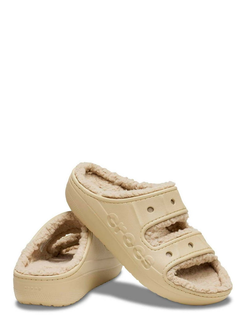 Crocs Baya Cozzzy Sandals Fuzz-Lined Comfort