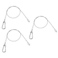 thumbnail image 1 of MYG 3PCS Wire Rope Security Cable Lock Steel Cable with Eyelets Security 1 m x 2 mm, 1 of 10