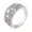 Silver, variant on 14K Gold Plated Floral Design Ring with Sparkling Cubic Zirconia Stones for Women Elegant Jewelry