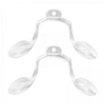 Vaveren 2x2 Pieces U Shape Eyeglasses Nose Pads Bridge Nose Support Clear Replacement 28mmx22mm