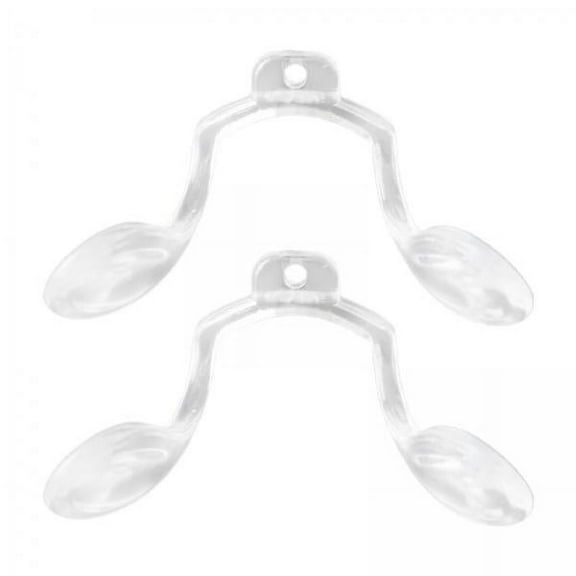 Vaveren 2x2 Pieces U Shape Eyeglasses Nose Pads Bridge Nose Support Clear Replacement 28mmx22mm