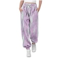thumbnail image 1 of Cowsor Girls Graphic Print Sweatpants Athletic Drawstring Joggers Cute Track Pants with Pockets for Kids, 1 of 6
