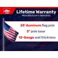 thumbnail image 6 of Titan Telescoping Flag Poles, Light Bronze 25ft- Heavy Duty Aluminum Flag Pole Kit, Kit Includes Telescoping Flagpole, 6 of 7
