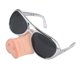 thumbnail image 3 of FELTECHELECTR 2 gafas de nariz de cerdo, divertidas gafas de cosplay, gafas creativas para fiestas, suministros para fiestas (plateadas), 3 of 5