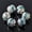 Lake Blue, variant on U8MO 20pcs 8mm Round Silver Plated Crystal Rhinestones Loose Metal Spacer Beads-Lake Blue