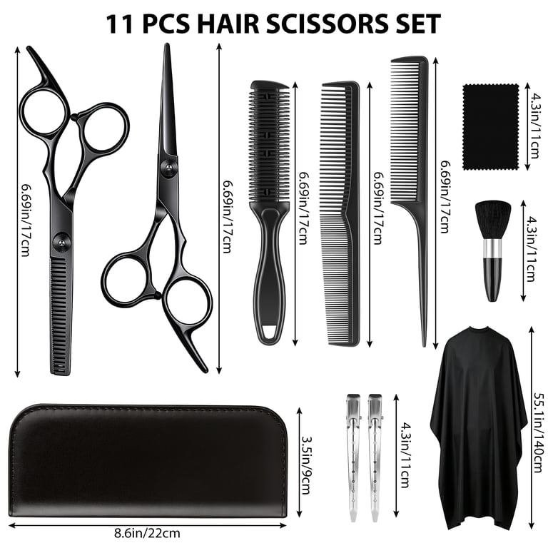 VIISHARE Professional Hair Cutting Scissors Kit, 11 Pieces photo 6