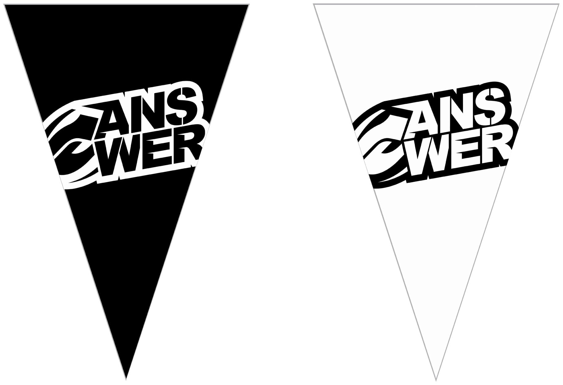 Answer Pennant ANSWER PENNANTS