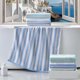 thumbnail image 1 of Set de toallas de baño - grueso, suave y absorbente - 70x140cm (27,5x55in) - 1 pieza de toalla azul o verde menta, 1 of 6