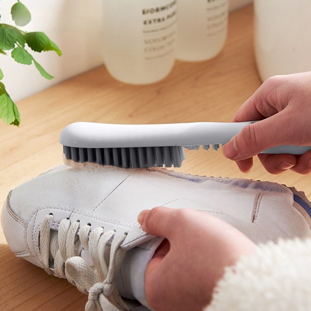 Cepillo para zapatos, cepillo de plástico, cepillo para zapatos de cerdas suaves, cepillo multifuncional para piso de baño, cepillo para limpiar ropa, cepillo de plástico de cerdas suaves.