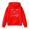 thumbnail image 4 of Byoo Toddler Girl's Oversized Hoodie Bow Graphic Pocket Hoody Sweatshirt with Long Sleeve Soft Pullovers Top,5-6T, 4 of 4