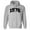 Grey, variant on 1976 College Style Hoodie Sweatshirt Unisex Large White