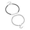 thumbnail image 1 of Matching Bracelets Couple Woven Bracelet Simple Adjust Length for Daily Use ANGGREK Otros, 1 of 8