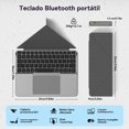 thumbnail image 2 of Teclado Inalámbrico Plegable, MARVA Recargable con Touchpad, Bluetooth Portátil para iPad Tablet Android iOS Windows, Soporte Ajustable y Antideslizante Funda Protectora Desmontable, 2 of 8