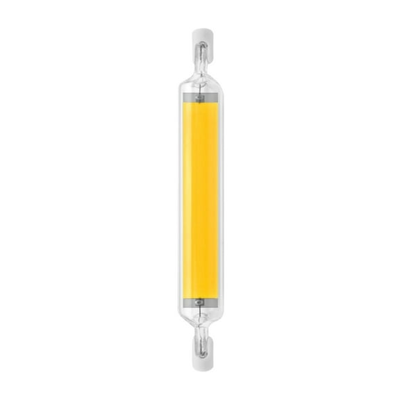 Weloille 10W Dimmable R7s LED Glass Tube Bulb, COB Ceramic Core, 78mm/118mm Options, 110V Super Bright Linear Light for Home/Commercial Use