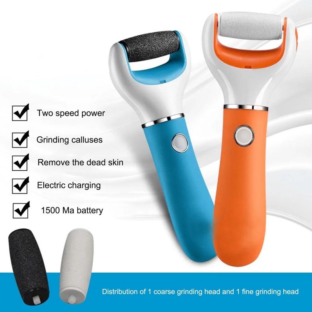 Electronic Foot File Callus Remover, Pedicure Tools Scrubber Kit