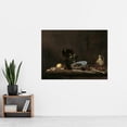 thumbnail image 2 of Van De Velde Still Life Flute Glass Jug Painting Extra Large XL Wall Art Poster Print, 2 of 3