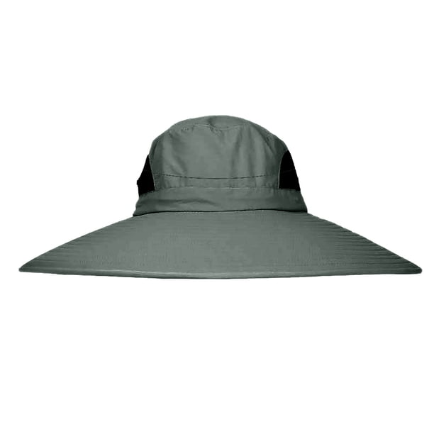 Xihbxyly Sombrero de Ala Ancha para El Sol, Protección Uv Integral, Diadema Ajustable y Plegable, Accesorio de Moda para Verano, Actividades Al Aire Libre, Material Ligero de Algodón, Ala de 15 Cm, 4