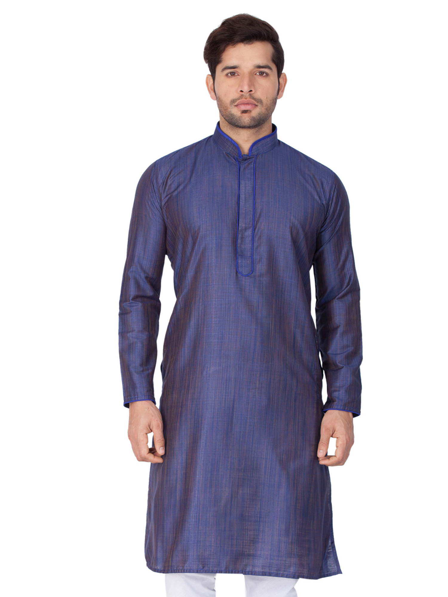 ELINA FASHION Men's Tunic Cotton Silk Kurta Pajama Set Indian