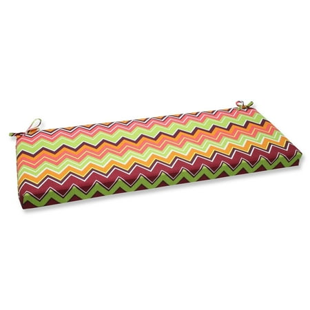 45 Chevron Surtido Green Pink And Orange Outdoor Patio Bench 45 Chevron Surtido Green Pink And Orange Outdoor Patio Bench Cushion