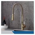 thumbnail image 1 of Pull Down Kitchen Sink Faucet Hot & Cold Mixer Crane Tap with Dual Spout Deck Mounted, 1 of 7