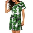 thumbnail image 2 of Naloa Palm Greenery Print Women Nightgowns,Womens Loungewear,Short Sleeve Sleepwear,Comfy Ladies Nightdress, 2 of 6
