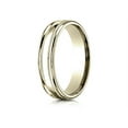 thumbnail image 2 of Benchmark� 18k Gold 4mm Comfort-fit High Polished Finish With A Round Edge And Milgrain Carved Design Wedding Band Ring, 2 of 9