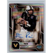 2025 Bowman University Chrome Football Card Topps Diego Pavia Refractor Auto BCA-DPA /299 Vanderbilt Vanderbilt Commodores NCAA Autographed Football C